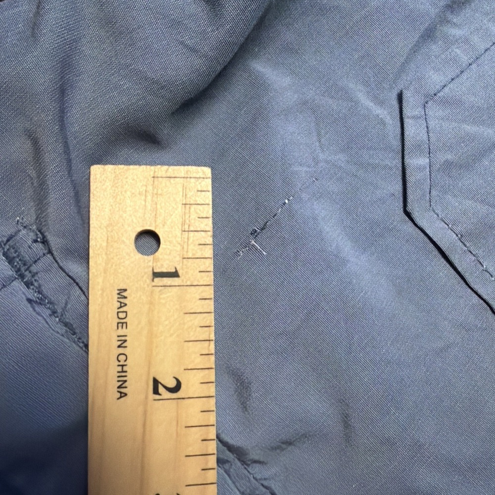 VTG 60s Woolrich Mountain Parka Mens L Blue Wool Lined Chore Barn Coat USA - Picture 8 of 11